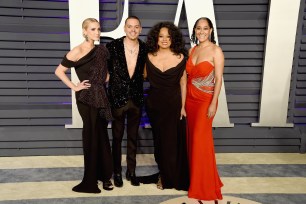 Ashlee Simpson, Evan Ross, Diana Ross and Tracee Ellis Ross