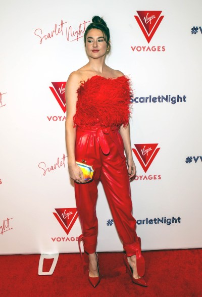 Shailene Woodley attends the Scarlet Night party hosted by Virgin Voyages in New York.