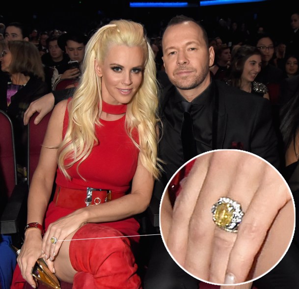 Jenny McCarthy's ring from Donnie Wahlberg is perfectly personal: The 10-carat yellow sapphire was her choice, according to E!.