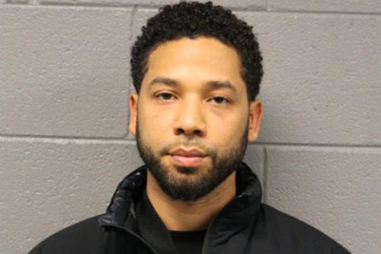 Jussie Smollett in his mugshot