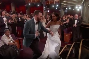 Chris Evans and Regina King