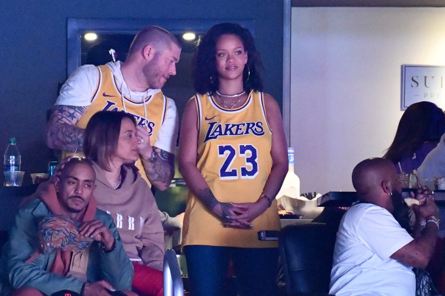 Rihanna dresses the part at a Lakers game and more star snaps