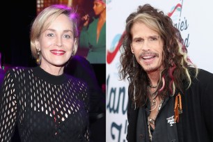 Sharon Stone and Steven Tyler