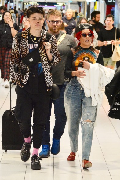 Halsey and Yungblud arrive at Sydney Airport.