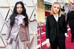 Awkwafina and Elsie Fisher at the 2019 Oscars.
