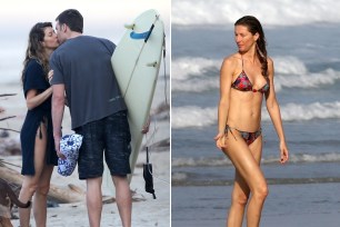 Tom Brady and Gisele Bündchen hit the beach in Costa RIca.