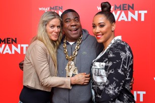 Marci Klein, Tracy Morgan and his wife Megan Wollover.