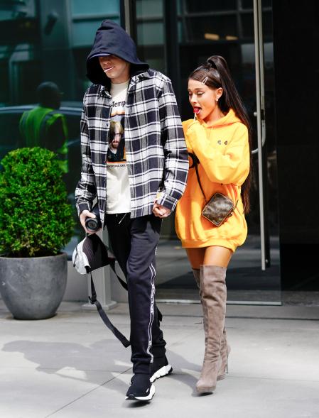 It seemed like everyone dressed up as Grande and Davidson for Halloween in 2018. For those couples who did, this understated look was the pinnacle. However, the low-key getup cost more than expected; Davidson's Off-White sweatpants retail for $620, while his Balenciaga sneakers go for $750.