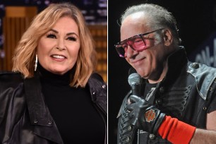 Roseanne Barr and Andrew Dice Clay