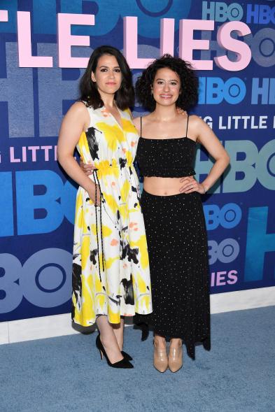 Ilana Glazer and Abbi Jacobson of "Broad City" attended the premiere together; Glazer wore a crop top, while Jacobson kept it ladylike in a sundress and pumps.