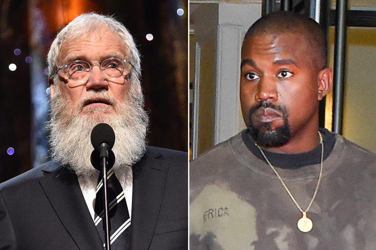 David Letterman and Kanye West