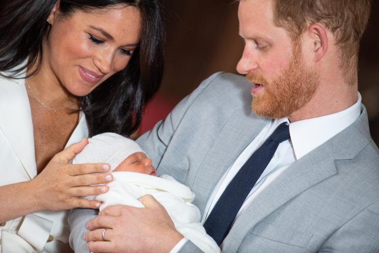 Meghan Markle and Prince Harry with baby Archie