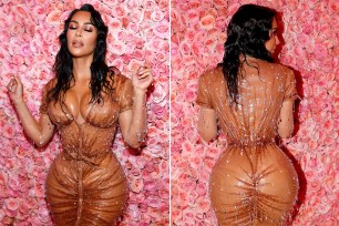 Kim Kardashian in Mugler at the 2019 Met Gala