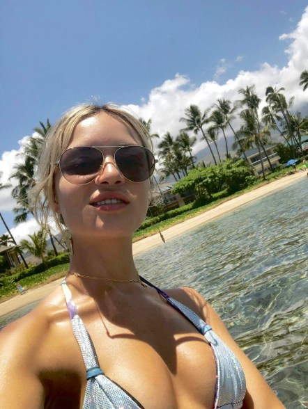 Melissa Cohen hitting the beach in a bikini.