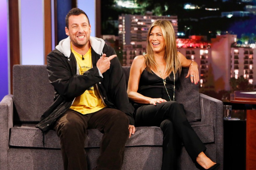 Adam Sandler and Jennifer Aniston: Sloppy and chic