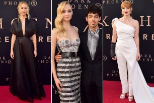 Jennifer Lawrence, Sophie Turner, Joe Jonas and Jessica Chastain