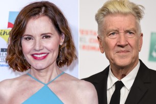 Geena Davis and David Lynch