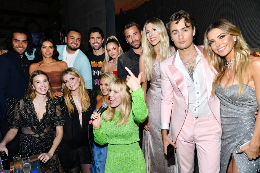 The cast of "The Hills: New Beginnings" and Natasha Bedingfield attend the show's premiere party.