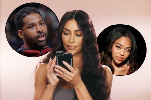 Kim Kardashian, center, plays detective to find out the truth about Tristan Thompson and Jordyn Woods.