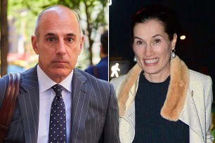 Matt Lauer and Annette Roque