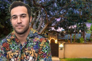 Pete Wentz and his Encino home.