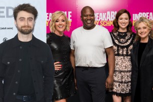 Daniel Radcliffe and the cast of "Unbreakable Kimmy Schmidt"