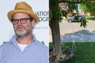 Rainn Wilson and the noose found at his friend's house.