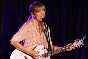 Taylor Swift performs at AEG and Stonewall Inns pride celebration commemorating the 50th anniversary of the Stonewall Uprising