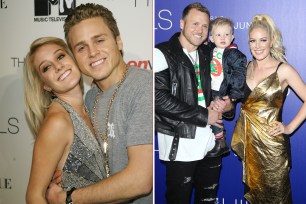 Heidi Montag and Spencer Pratt in 2007 (L) and 2019 (R)