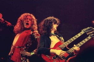 Robert Plant and Jimmy Page of Led Zeppelin