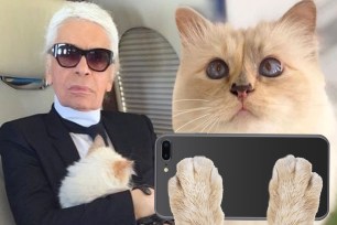 Karl Lagerfeld and Choupette