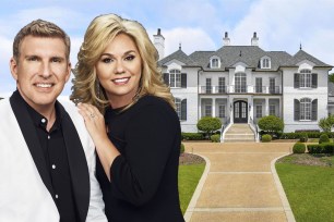 Todd Chrisley and Julie Chrisley and their home.