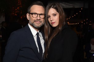 Christian Slater and wife Brittany Lopez