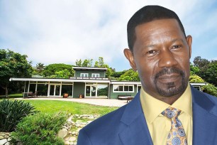 Dennis Haysbert and his home.