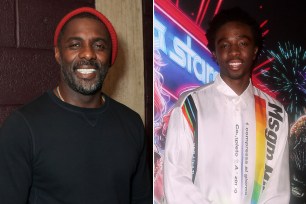 Idris Elba and Caleb McLaughlin