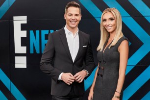 "E! News" hosts Giuliana Rancic and Jason Kennedy
