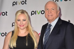 Meghan McCain and her father John in 2013.