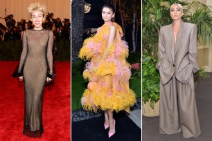Miley Cyrus, Zendaya and Lady Gaga in Marc Jacobs