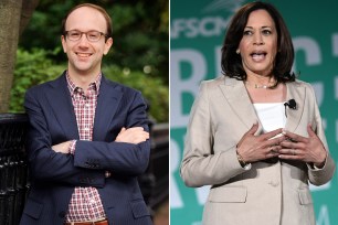 Ian Sams and Kamala Harris