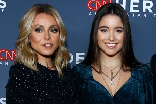 Kelly Ripa and Lola Consuelos