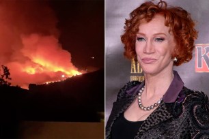 Kathy Griffin; California wildfires