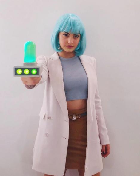 Camila Mendes as Rick from "Rick and Morty"