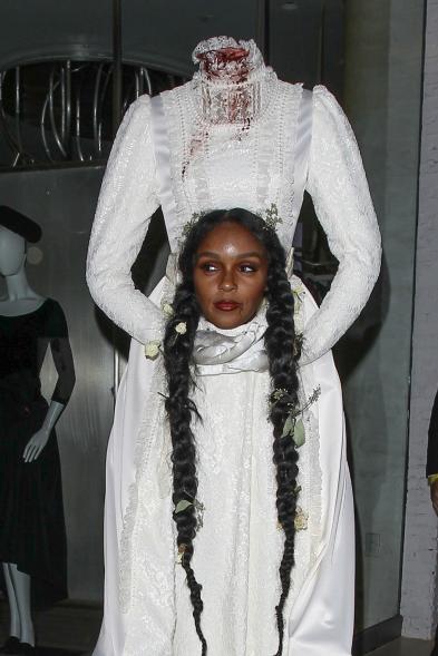 Janelle Monáe as a headless bride