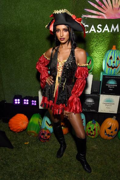 Jasmine Tookes as a pirate