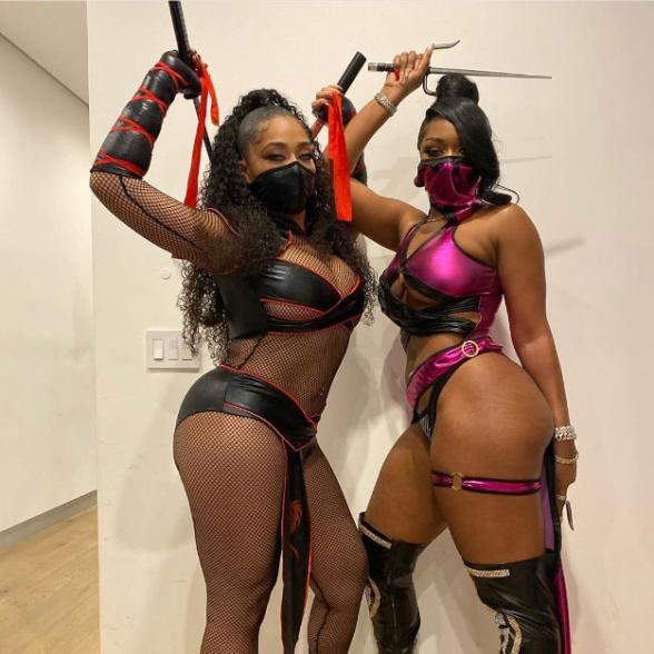 Jordyn Woods and Megan Thee Stallion as Mortal Kombat characters