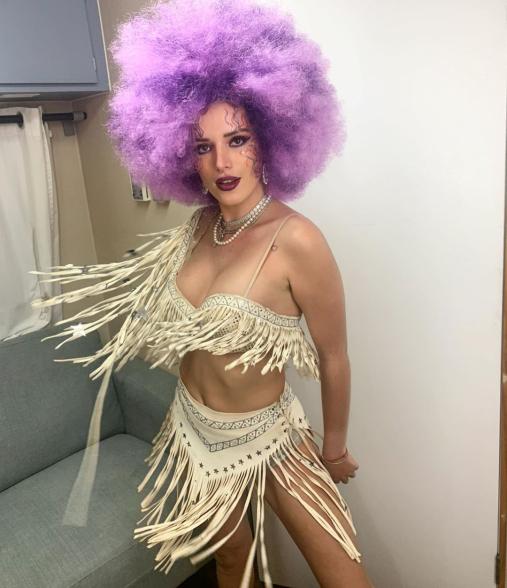 Bella Thorne as a disco queen