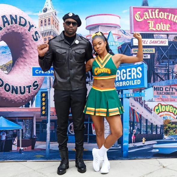 Dwyane Wade and Gabrielle Union (as her "Bring It On" character Isis)