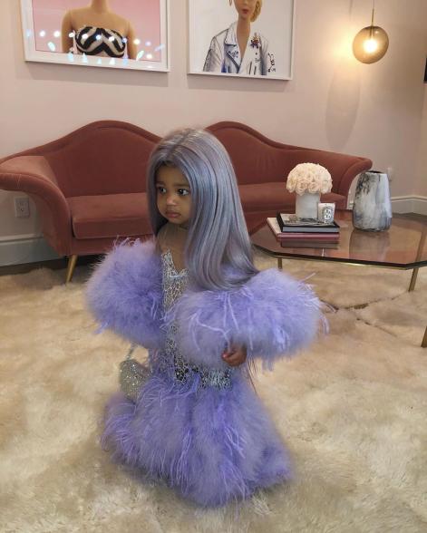 Stormi Webster as Kylie Jenner at the 2019 Met Gala