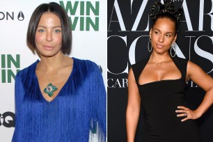 Lisa Maria Falcone and Alicia Keys