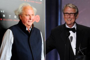 Graydon Carter (L) and Mike Nichols